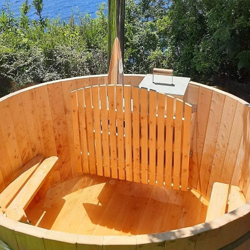 Tinas Pack Tina de madera cipres con caldera interior